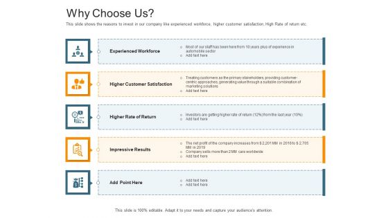Pitch Deck Raise Capital Interim Financing Investments Why Choose Us Rules PDF