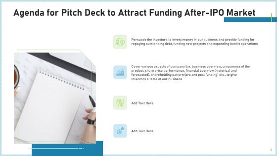 Pitch Deck To Attract Funding After IPO Market Ppt PowerPoint Presentation Complete Deck With Slides