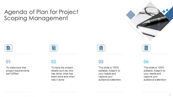 Plan For Project Scoping Management Ppt PowerPoint Presentation Complete With Slides