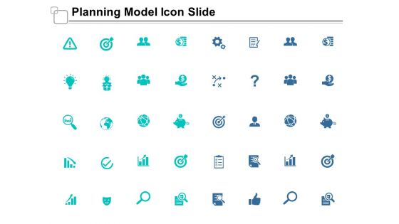 Planning Model Icon Slide Ppt Powerpoint Presentation Ideas Graphic Tips
