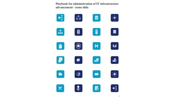 Playbook For Administration Of IT Infrastructure Advancement Template