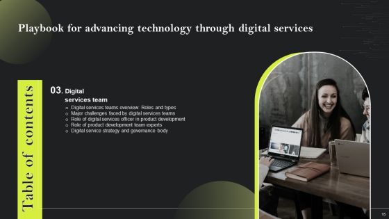 Playbook For Advancing Technology Through Digital Services Ppt PowerPoint Presentation Complete Deck With Slides