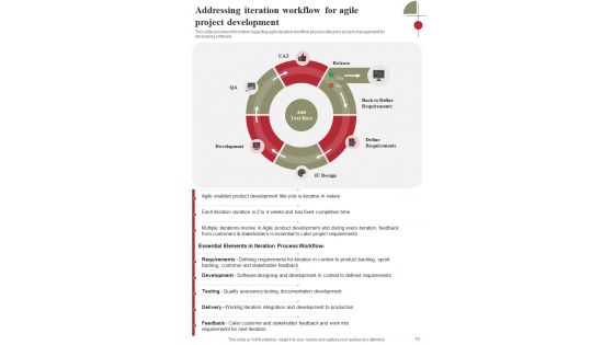 Playbook For Agile Framework Adoption Strategies Template