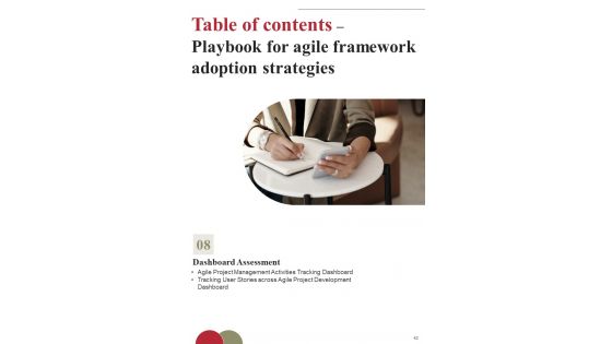 Playbook For Agile Framework Adoption Strategies Template