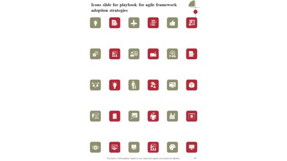Playbook For Agile Framework Adoption Strategies Template