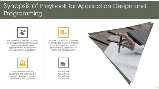 Playbook For Application Design And Programming Ppt PowerPoint Presentation Complete Deck With Slides