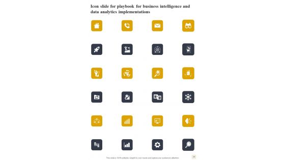Playbook For Business Intelligence And Data Analytics Implementations Template