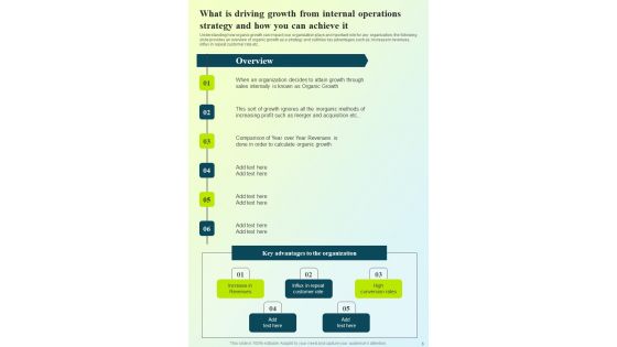 Playbook For Business Operations Strategies Template