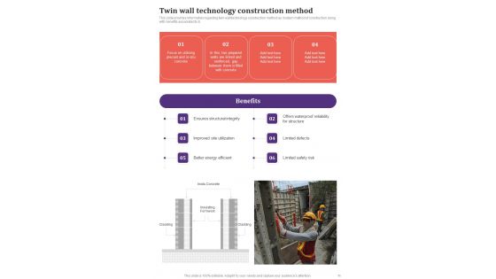 Playbook For Construction Project Framework Template