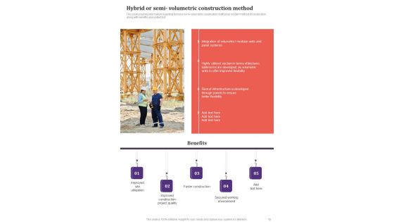 Playbook For Construction Project Framework Template