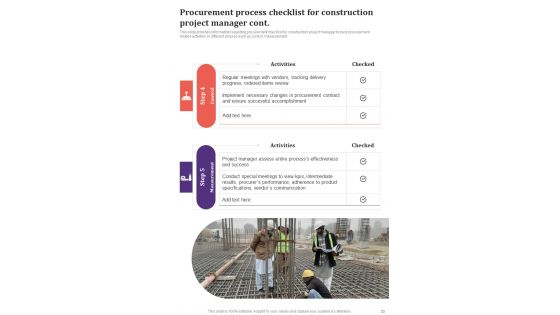 Playbook For Construction Project Framework Template