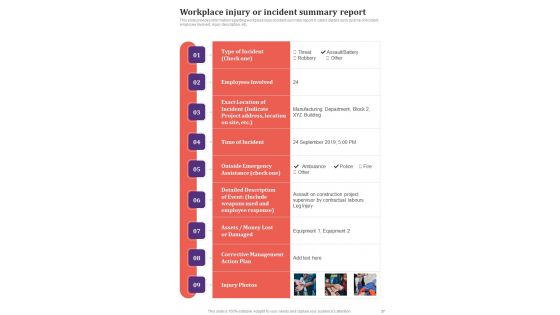 Playbook For Construction Project Framework Template