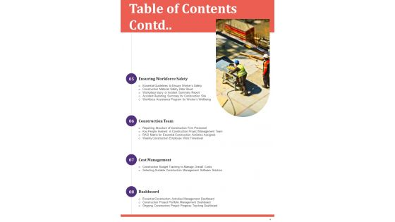 Playbook For Construction Project Framework Template