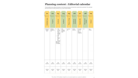 Playbook For Digital Publishing Platform Template