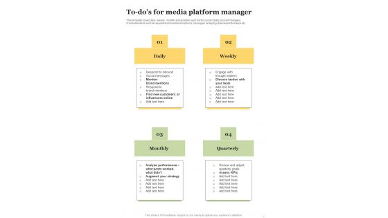 Playbook For Digital Publishing Platform Template