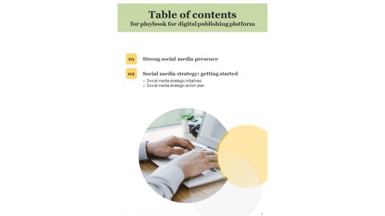 Playbook For Digital Publishing Platform Template