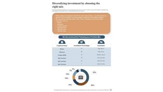 Playbook For Distributed Finance Investment Template
