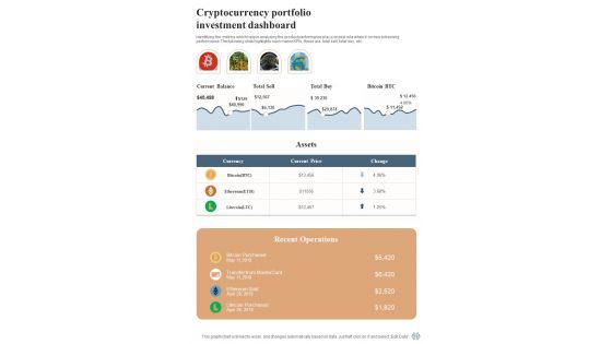 Playbook For Distributed Finance Investment Template