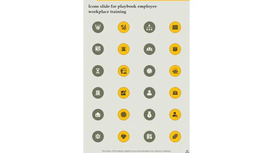 Playbook For Employee Workplace Training Template