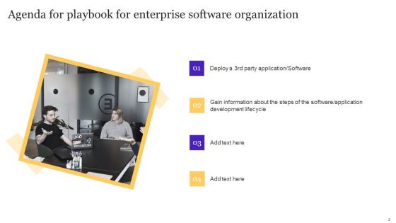Playbook For Enterprise Software Organization Ppt PowerPoint Presentation Complete Deck With Slides