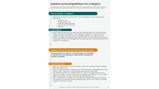 Playbook For Enterprises Post Pandemic Adjustment Template