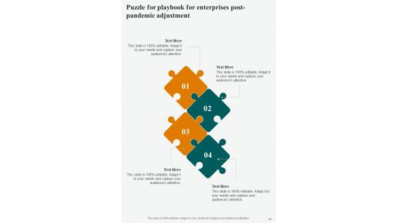 Playbook For Enterprises Post Pandemic Adjustment Template