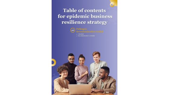 Playbook For Epidemic Business Resilience Strategy Template