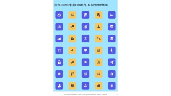 Playbook For ITIL Administration Template
