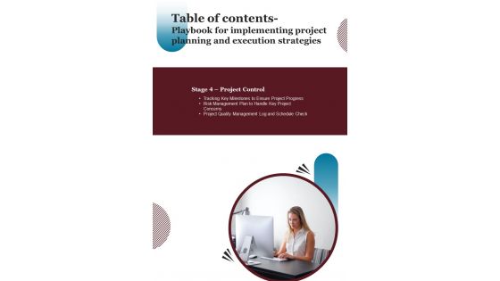 Playbook For Implementing Project Planning And Execution Strategies Template