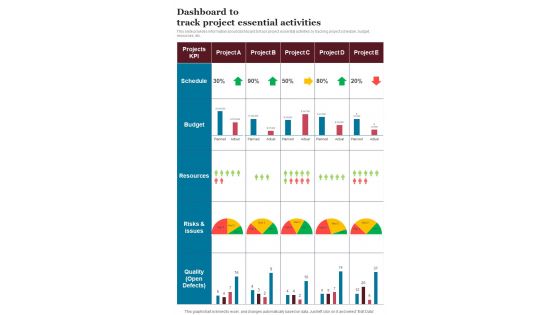 Playbook For Implementing Project Planning And Execution Strategies Template