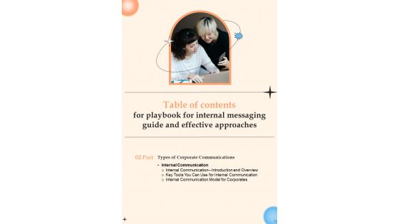 Playbook For Internal Messaging Guide And Effective Approaches Template