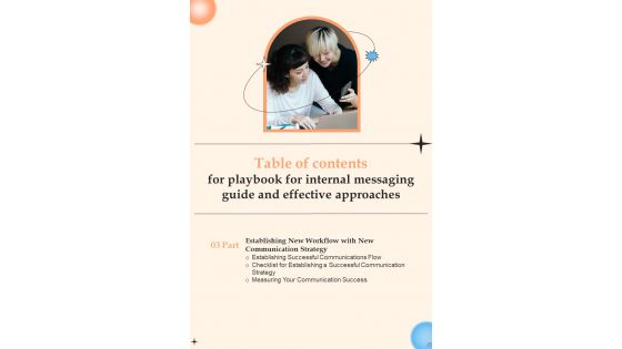 Playbook For Internal Messaging Guide And Effective Approaches Template