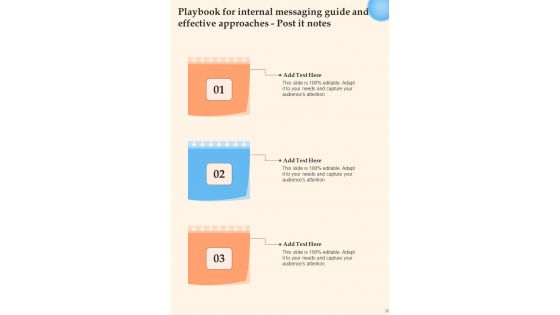 Playbook For Internal Messaging Guide And Effective Approaches Template