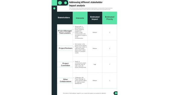 Playbook For Managing Different Projects Template