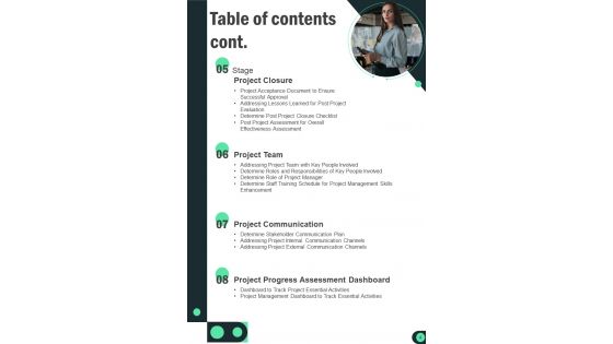 Playbook For Managing Different Projects Template