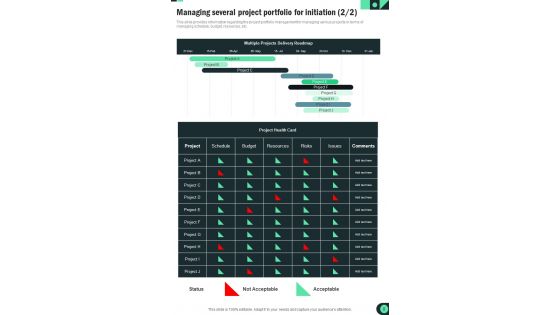 Playbook For Managing Different Projects Template