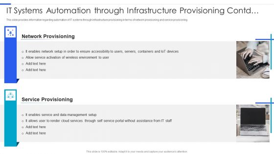 Playbook For Managing Information IT Systems Automation Through Infrastructure Provisioning Information PDF