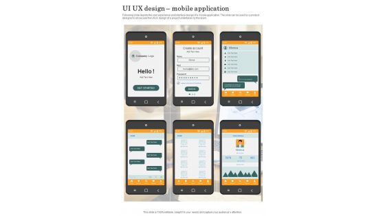 Playbook For Mobile App Development Strategies Template