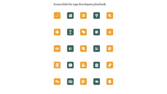 Playbook For Mobile App Development Strategies Template