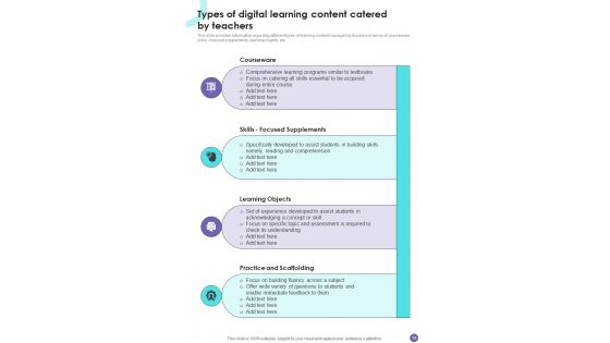Playbook For Online Remote Learning Template