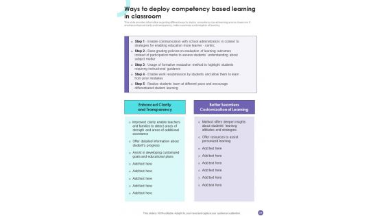 Playbook For Online Remote Learning Template