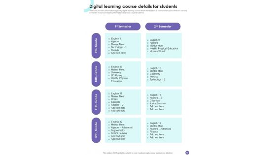 Playbook For Online Remote Learning Template