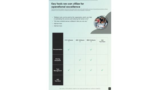 Playbook For Optimizing Companys Operations Template