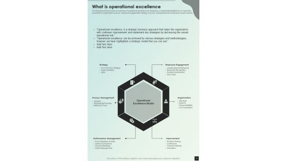 Playbook For Optimizing Companys Operations Template