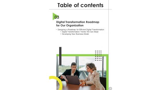 Playbook For Organizational Digital Transformation Template