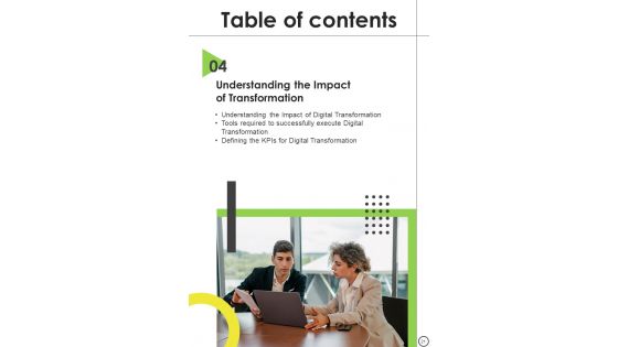 Playbook For Organizational Digital Transformation Template