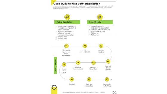 Playbook For Organizational Digital Transformation Template