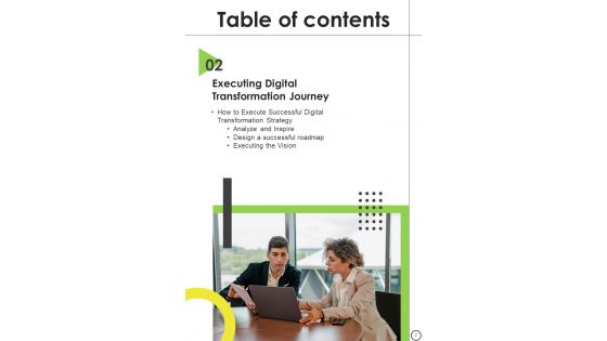 Playbook For Organizational Digital Transformation Template
