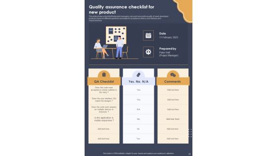 Playbook For Product Developers Template