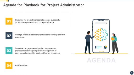 Playbook For Project Administrator Ppt PowerPoint Presentation Complete Deck With Slides